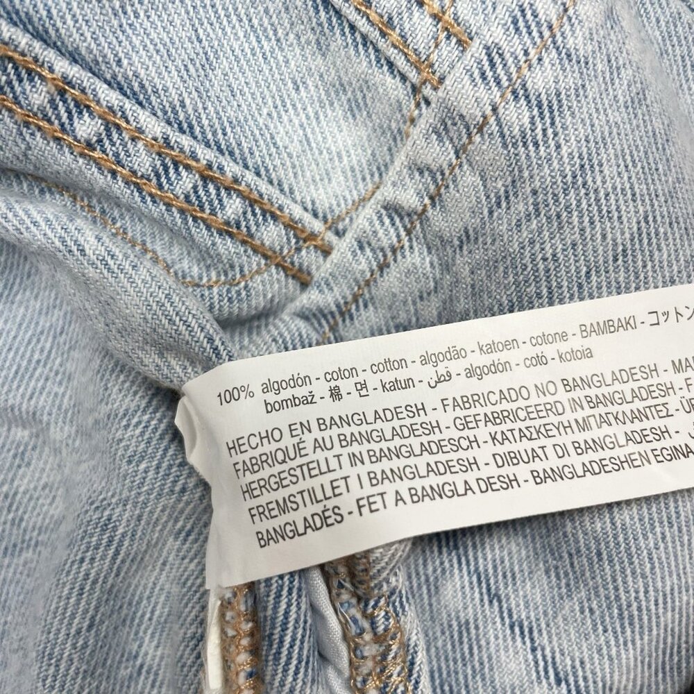 Zara Denim Jacket Baby Size 9-12 mos Light Wash Retro 80s 90s Casual - Picture 5 of 5